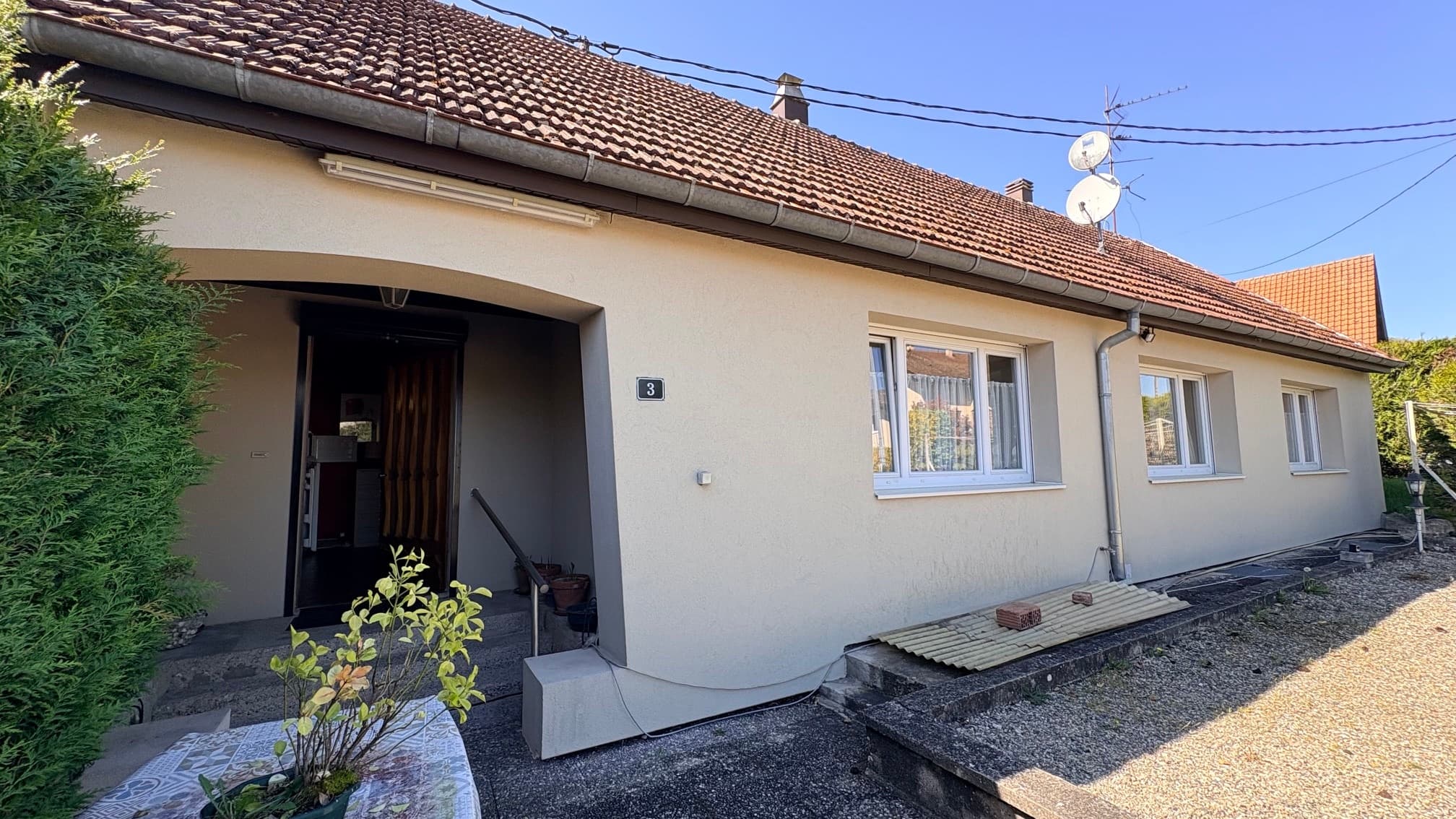 Maison plain pied 100m2 à Westhoffen fonctionnelle avec potentiel