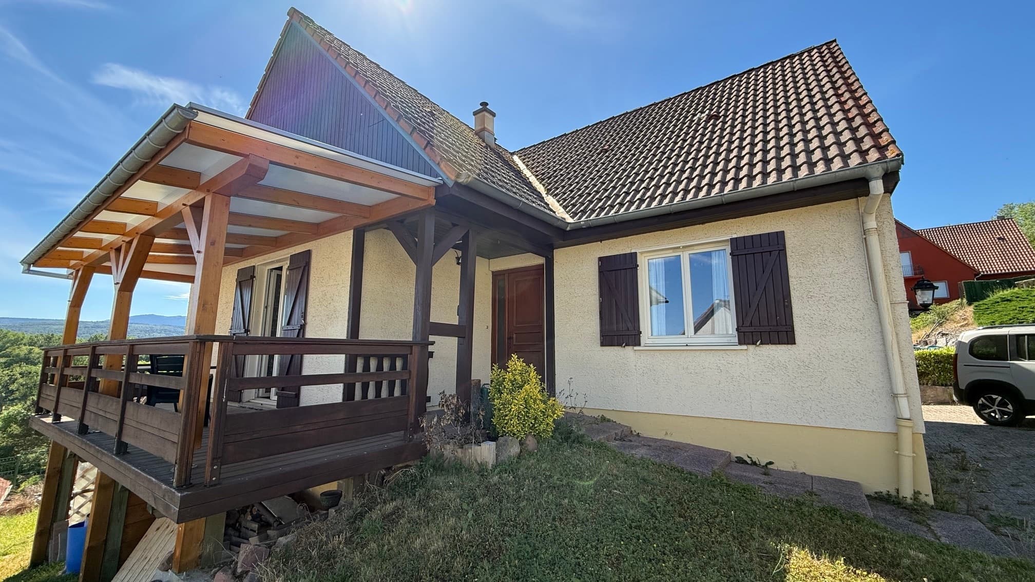 Maison de plain-pied à Romanswiller 108m² avec magnifique vue panoramique